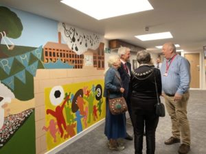 Mayor inside the kings arms community hub in wellington